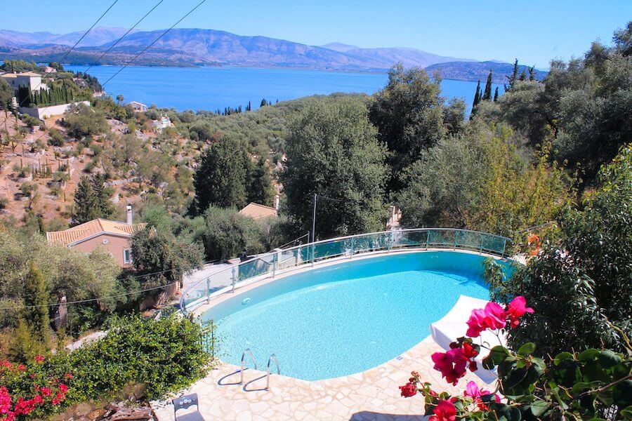 Villa Elissavet view from above